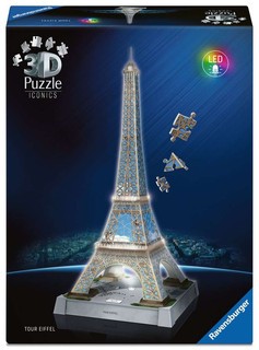 [12008024] Puzzle 3D Iconics - Tour Eiffel illuminée
