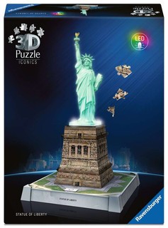 Puzzle 3D Iconics - Statue de la Liberté illuminée