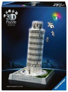 [12008028] Puzzle 3D Iconics - Tour de Pise illuminée