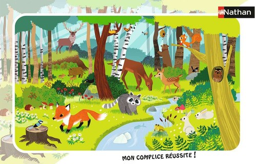 Nathan puzzle cadre 15 p - Les animaux de la forêt