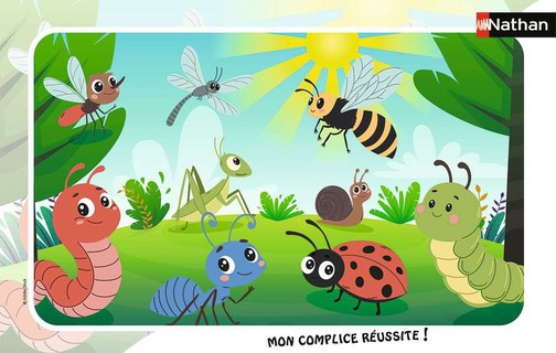 [12004291] Nathan puzzle cadre 15 p - Les petits insectes