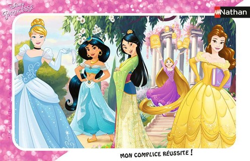 [00086169] Nathan puzzle cadre 15 p - Jolies princesses Disney