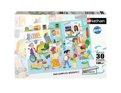 [00086218] Nathan puzzle 30 p - Dans la clinique vétérinaire