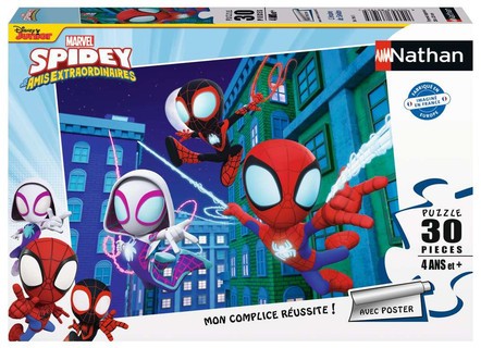 Nathan puzzle 30 p - L'équipe de Spidey