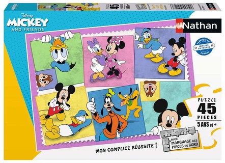[12004127] Nathan puzzle 45 p - L'univers coloré de Mickey / Disney Mickey Mouse