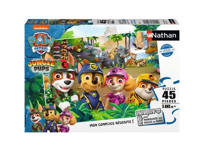[00086216] Nathan puzzle 45 p - Au coeur de la jungle / Pat'Patrouille