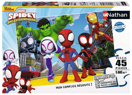 [00086197] Nathan puzzle 45 p - Spidey et ses amis extraordinaires