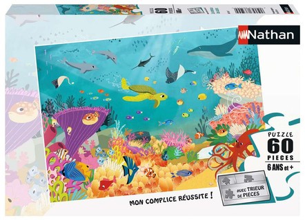 [00086569] Nathan puzzle 60 p - Les animaux des océans