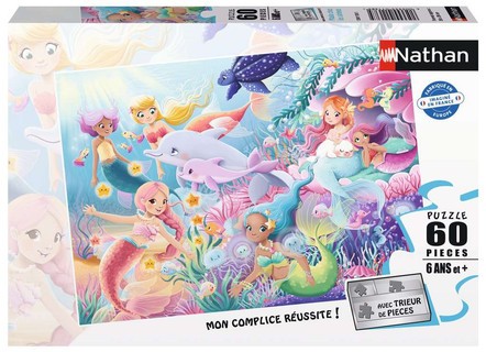 [12001138] Nathan puzzle 60 p - Magie chez les sirènes