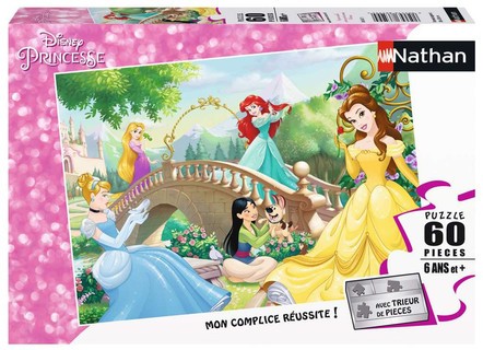 [00086567] Nathan puzzle 60 p - Après-midi entre princesses Disney