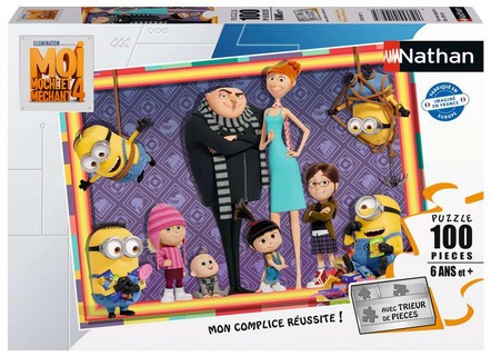 [12001097] Nathan puzzle 100 p - La famille de Moi, Moche et Méchant 4