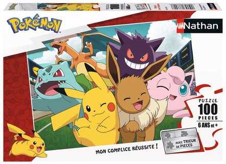 [00086774] Nathan puzzle 100 p - Pikachu et les Pokémon