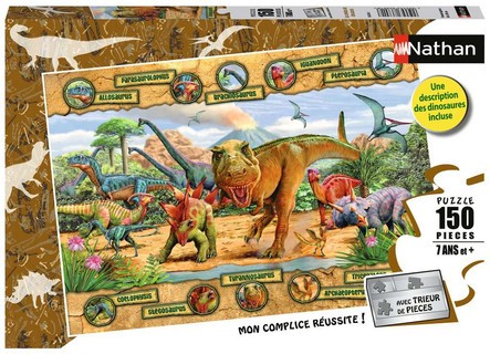[00086836] Nathan puzzle 150 p - Les espèces de dinosaures