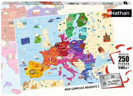 [00086879] Nathan puzzle 250 p - Carte d'Europe