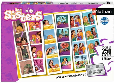 [12004255] Nathan puzzle 250 p - Wendy & Marine  / Les Sisters