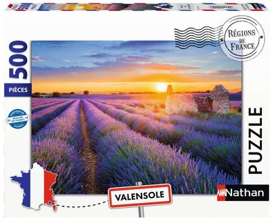 [12002002] Nathan puzzle 500 p - Route de la lavande, Valensole (Collection Régions de France)
