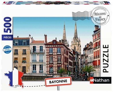 [12001873] Nathan puzzle 500 p - La ville de Bayonne, Pays Basque (Collection Régions de France)