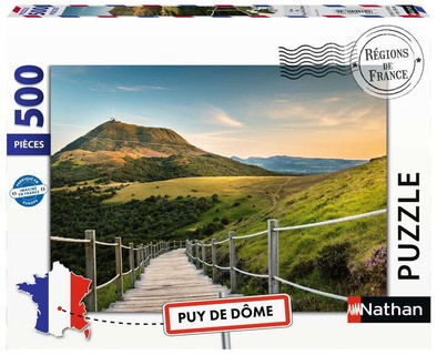 [12001874] Nathan puzzle 500 p - Vue du Puy De Dôme (Collection Régions de France)