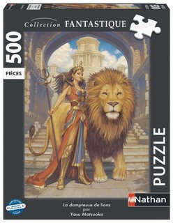[12001153] Nathan puzzle 500 p - La dompteuse de lions ( Collection Fantastique )
