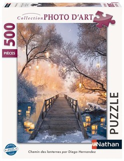 [12000975] Nathan puzzle 500 p - Chemin des lanternes / Diego Hernandez