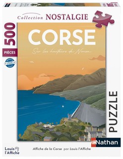 [12000985] Nathan puzzle 500 p - Affiche de la Corse / Louis l'Affiche