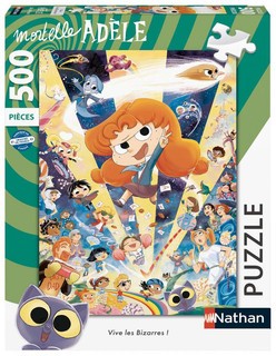 [12000983] Nathan puzzle 500 p - Vive les Bizarres ! / Mortelle Adèle