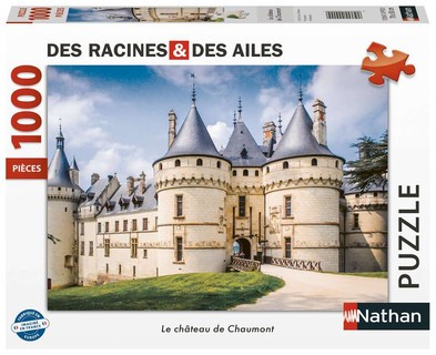 [12000900] Nathan puzzle 1000 p - Le château de Chaumont / Des racines et des ailes