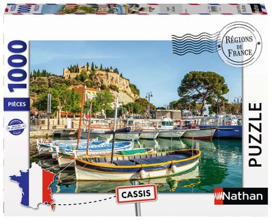[12002005] Nathan puzzle 1000 p - Le port de Cassis (Collection Régions de France)