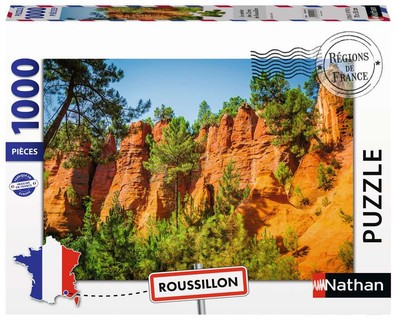 [12002007] Nathan puzzle 1000 p - Le sentier des Ocres de Roussillon (Collection Régions de France)