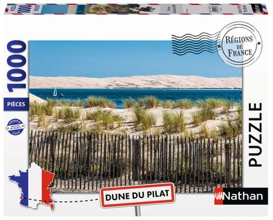 [12001879] Nathan puzzle 1000 p -  Vue sur la Dune du Pilat (Collection Régions de France)