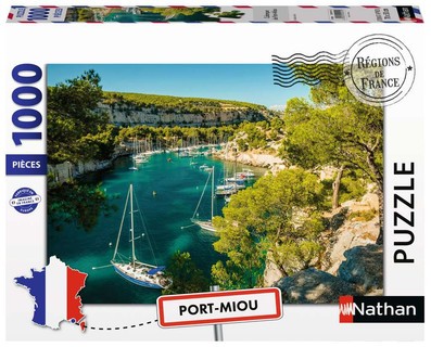 [12002011] Nathan puzzle 1000 p - Calanque de Port-Miou (Collection Régions de France)