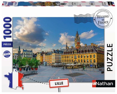 [12001880] Nathan puzzle 1000 p - Grand'Place de Lille (Collection Régions de France)