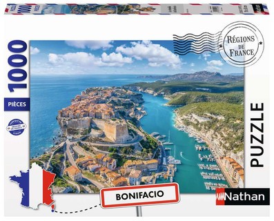 [12002006] Nathan puzzle 1000 p - La citadelle de Bonifacio (Collection Régions de France)