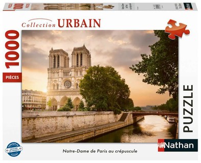 [12001694] Nathan puzzle 1000 p - Notre-Dame de Paris au crépuscule