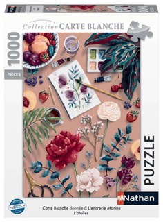 [12000889] Nathan puzzle 1000 p - L'atelier / L'encrerie Marine (Collection Carte blanche)