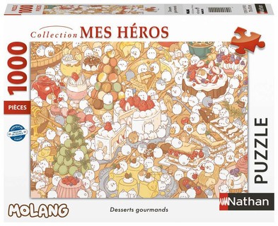 [12000909] Nathan puzzle 1000 p - Desserts gourmands / Molang