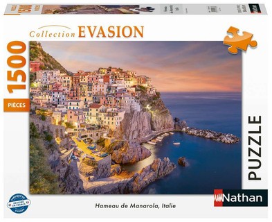[12001533] Nathan puzzle 1500 p - Hameau de Manarola, Italie
