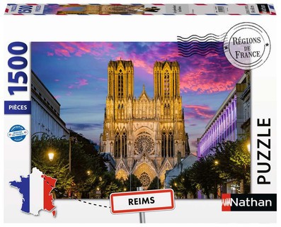 Nathan puzzle 1500 p - La splendeur de Reims (Collection Régions de France)