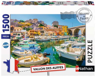 Nathan puzzle 1500 p - Vallon des Auffes, Marseille (Collection Régions de France)