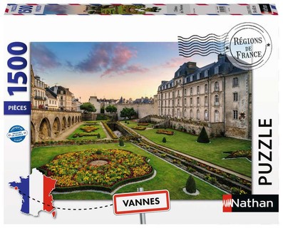 [12001354] Nathan puzzle 1500 p - Château de l’Hermine (Collection Régions de France)