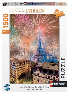 [12000936] Nathan puzzle 1500 p - Feu d'artifice du 14 juillet à Paris / Loïc Lagarde