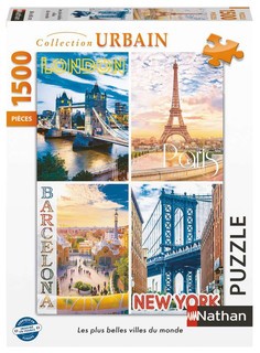 [12000927] Nathan puzzle 1500 p - Les plus belles villes du monde