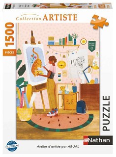 [12000929] Nathan puzzle 1500 p - Atelier d'artiste / Laura Lhuillier