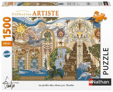 [12001612] Nathan puzzle 1500 p - Le jardin des rêves