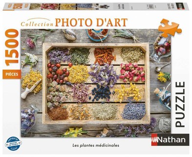 [12001818] Nathan puzzle 1500 p - Les plantes médicinales