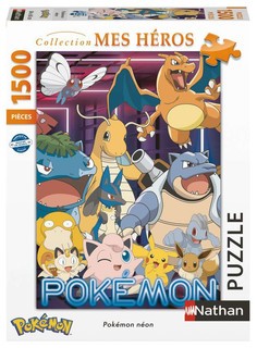 [12000933] Nathan puzzle 1500 p - Pokémon néon