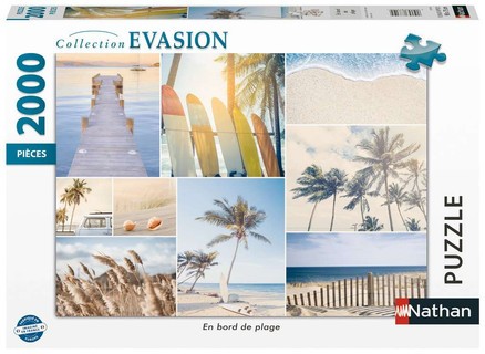 [00087310] Nathan puzzle 2000 p - En bord de plage