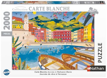 Nathan puzzle 2000 p - Journée de rêve à Vernazza / Nolwenn Denis (Collection Carte Blanche)