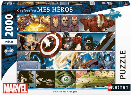 [12001547] Nathan puzzle 2000 p - La force des Avengers / Marvel