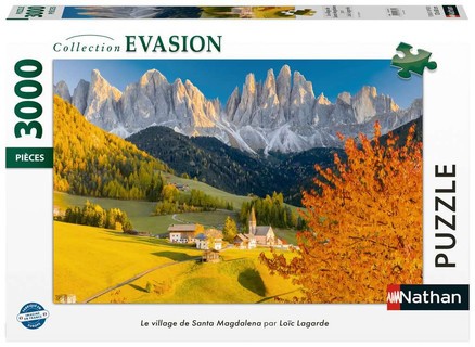 [12001871] Nathan puzzle 3000 p -  Le village de Santa Magdalena / Loïc Lagarde